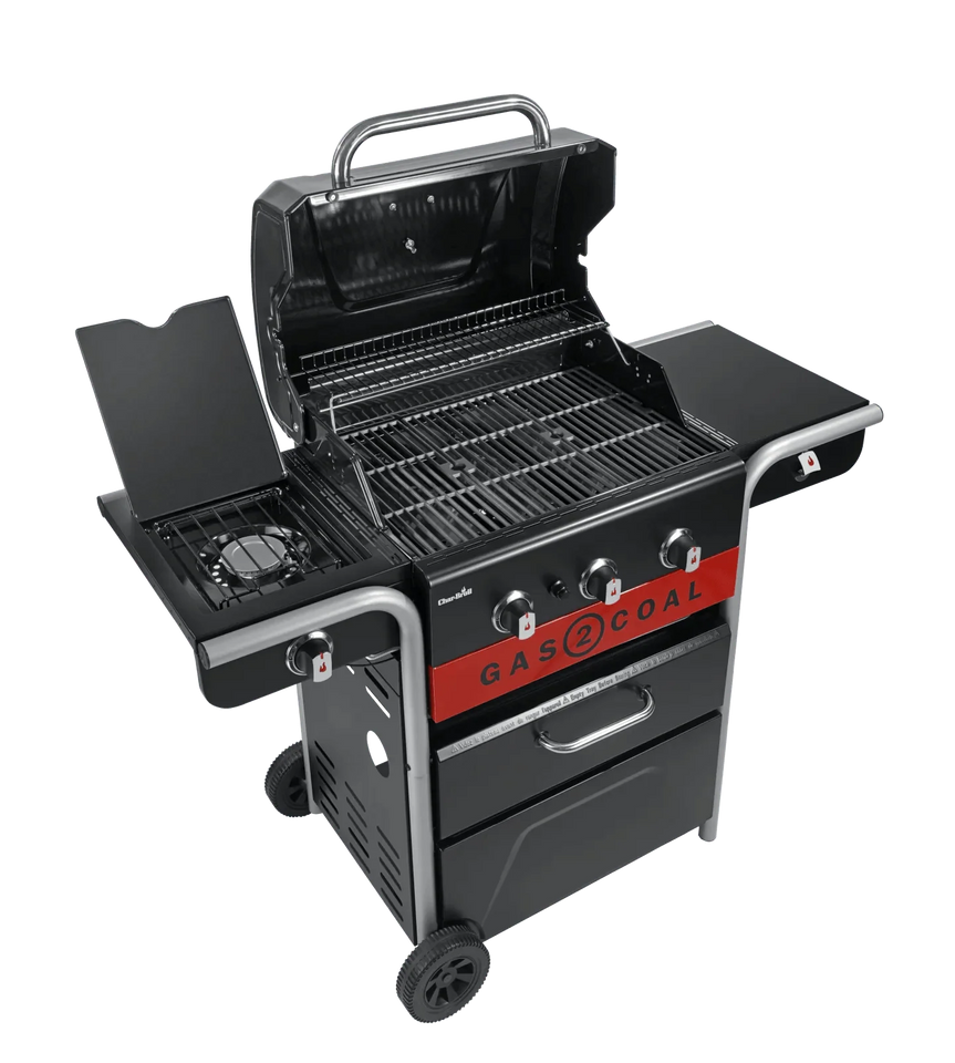 Char-Broil 3 Burner Gas2Coal 2.0 Hybrid Gas & Charcoal BBQ (140925)