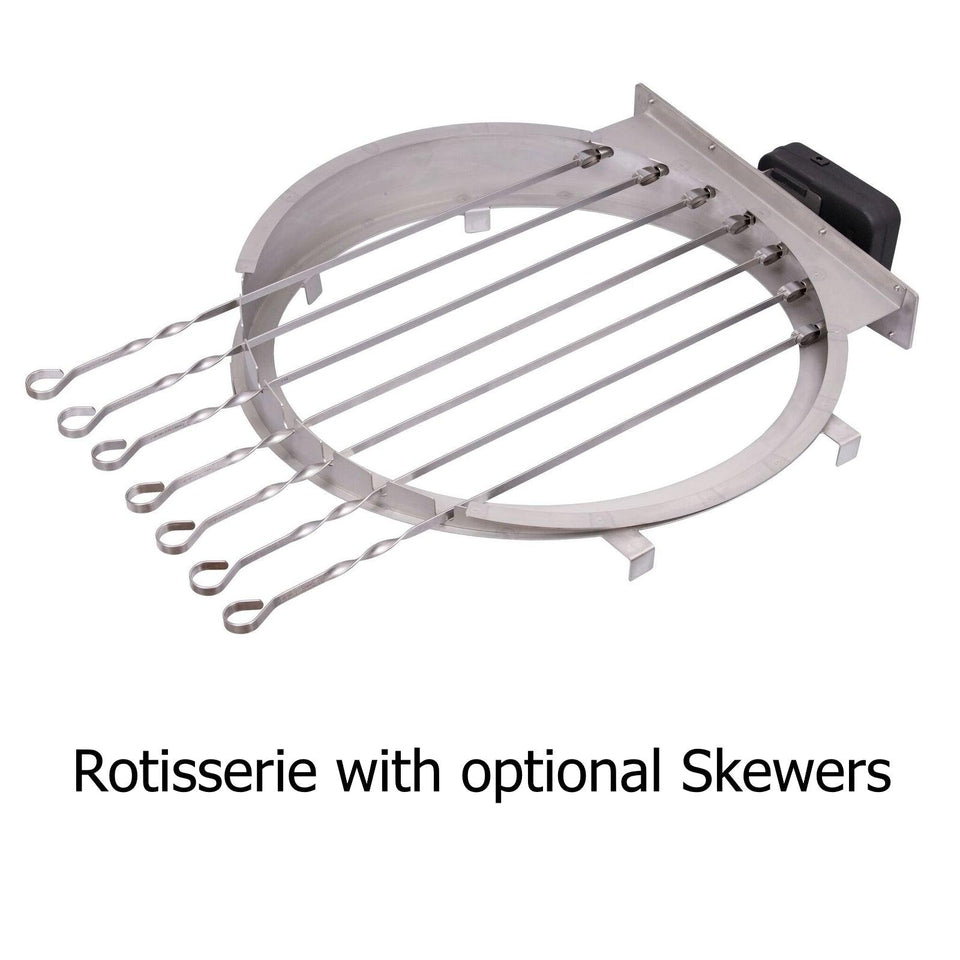 7 pc Long BBQ Skewers 66cm for Monolith Classic Rotisserie