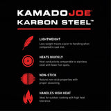 Big Joe Karbon Steel Griddle by Kamado Joe
