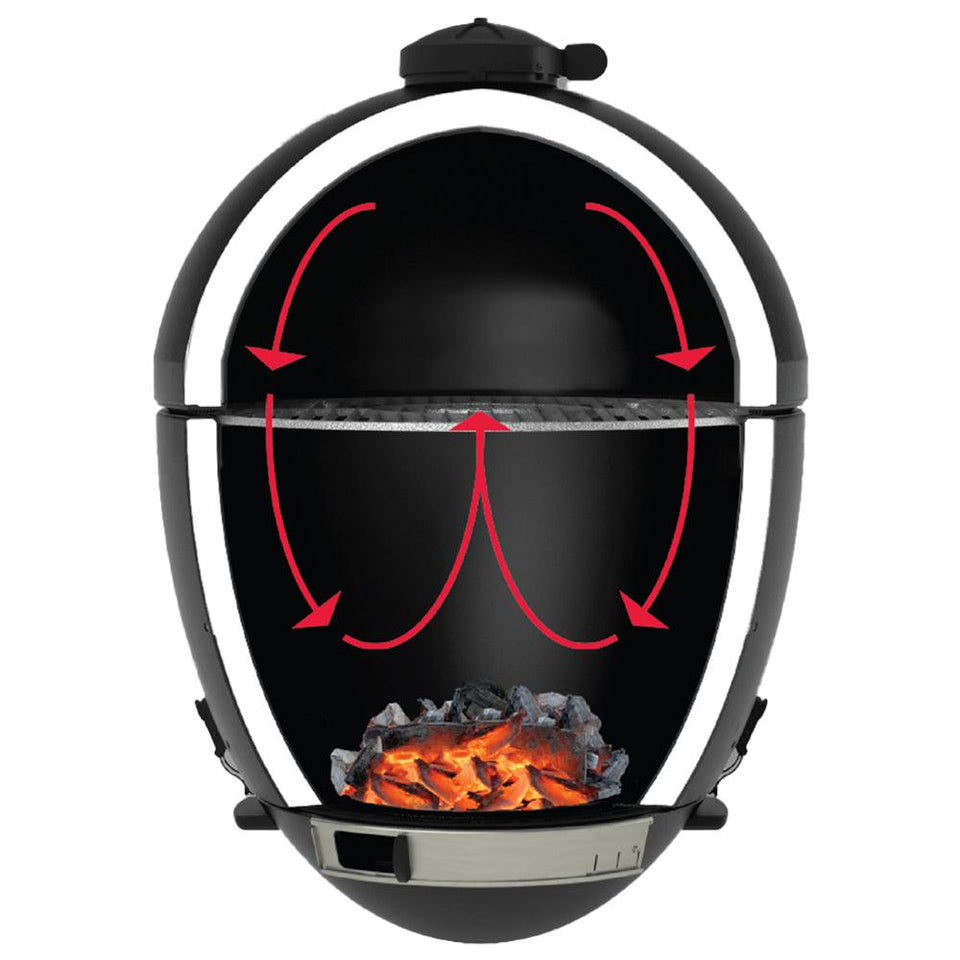 Char-Griller Black Akorn Junior Kamado Charcoal BBQ